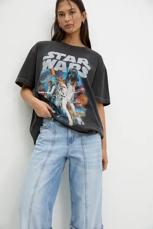 Pull&Bear Star Wars T-Shirt Met Poster