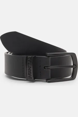 Pull&Bear Riem Met Leereffect En Logo