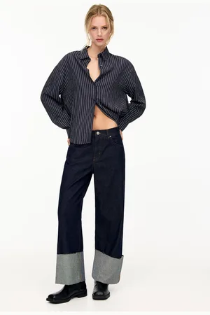 Pull&Bear Baggy Jeans Met Omgeslagen Pijpen