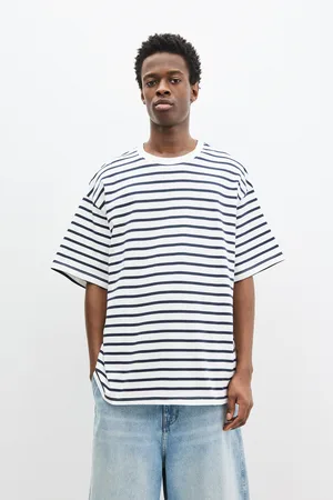 Pull&Bear Gestreept T-Shirt Met Korte Mouw