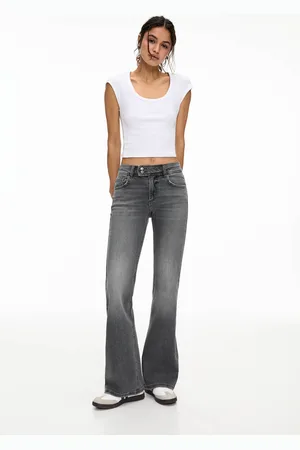 Pull&Bear Bootcut Jeans Met Lage Taille