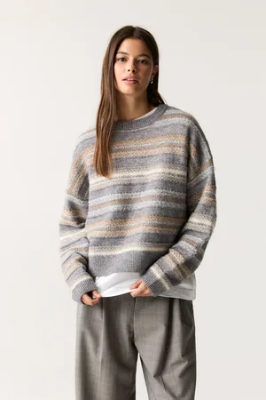 Pull&Bear Gestreepte Jacquard Trui