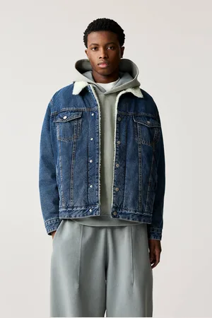 Pull&Bear Denim Jack Met Teddy Voering