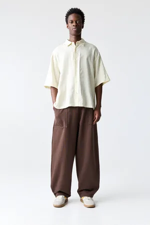 Pull&Bear Joggingbroek Met Wijde Pijpen