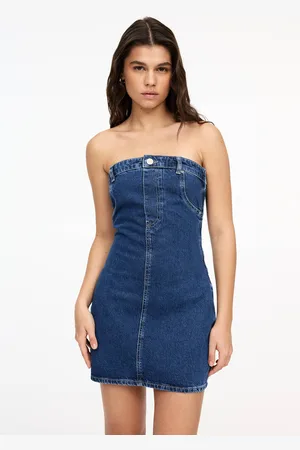 Pull&Bear Korte Denim Jurk