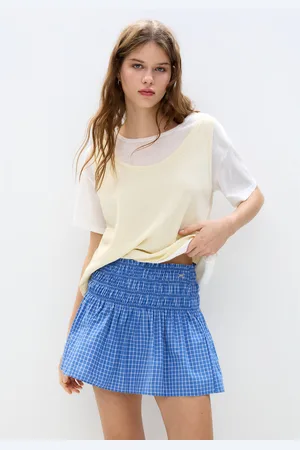 Pull&Bear Minirok Met Gesmokte Taille