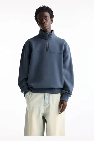 Pull&Bear Sweatshirt Met Ritssluiting Aan De Hals