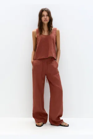 Pull&Bear 100% Linnen Nette Broek