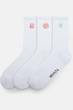 Pull&Bear 3-Pack Sokken Met One Piece