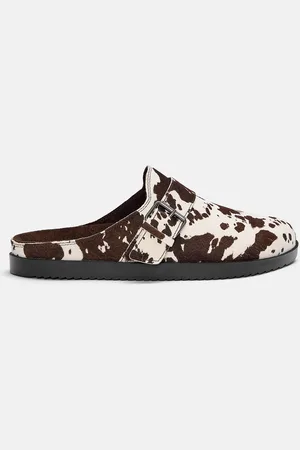 Pull&Bear Clogs Van Koeienleer