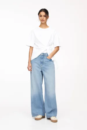 Pull&Bear Baggy Jeans Met Riemlussen