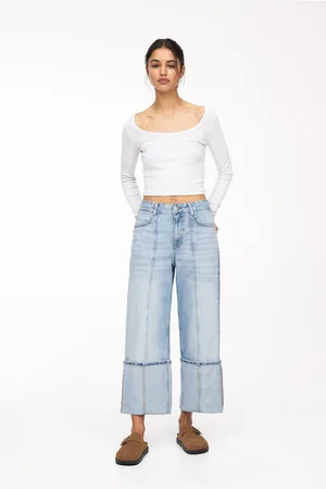 Pull&Bear Baggy Jeans Met Omgeslagen Pijpen