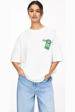Pull&Bear T-Shirt Met Room Service-Print