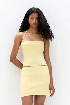 Pull&Bear Top Met Rechte Halsuitsnijding
