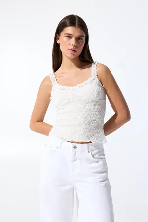 Pull&Bear Kanten Top Met Bandjes