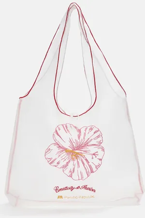 Pull&Bear Doorzichtige Tote Met Bloemen