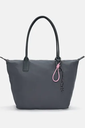 Pull&Bear Nylon Shopper Met Decoratieve Hanger
