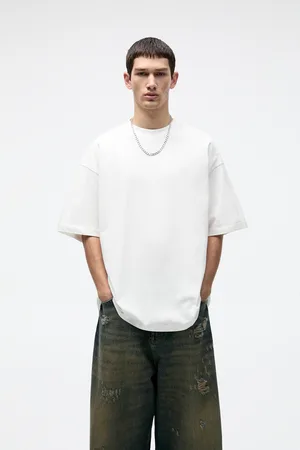 Pull&Bear Extra Loose Fit T-Shirt Met Korte Mouw