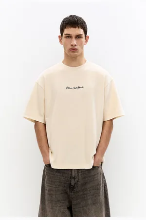 Pull&Bear T-Shirt Met Structuur En Bloemenprint