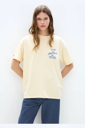 Pull&Bear T-Shirt Met Cocktailprint