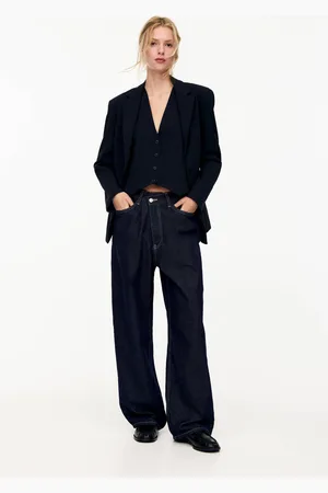 Pull&Bear Super Baggy Jeans Met Gekruiste Taille