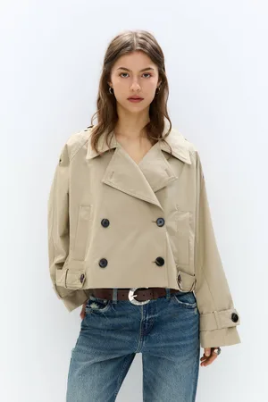 Pull&Bear Cropped Trenchcoat