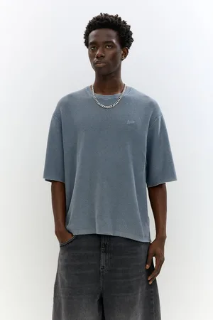 Pull&Bear Stwd T-Shirt Met Wafelstructuur