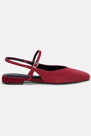 Pull&Bear Leren Slingback Ballerina