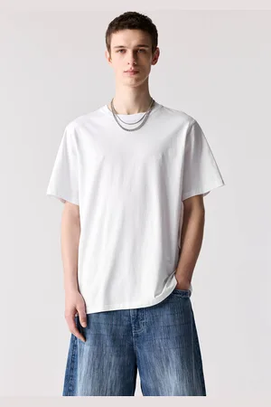 Pull&Bear Basic Katoenen T-Shirt Met Korte Mouw