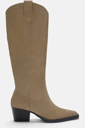 Pull&Bear Hoge Leren Cowboylaars