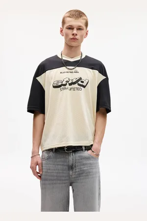 Pull&Bear Stwd Hockey T-Shirt Van Gaasstof