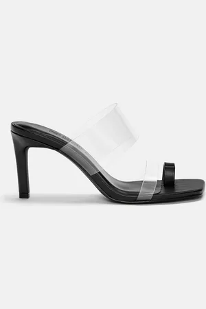 Pull&Bear Vinyl Teensandalen Met Hak