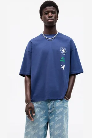 Pull&Bear Blauw Stwd T-Shirt