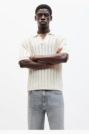 Pull&Bear Tricot Polo Met Korte Mouw
