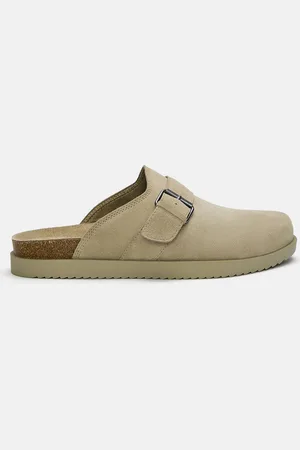 Pull&Bear Leren Clogs Met Gesp