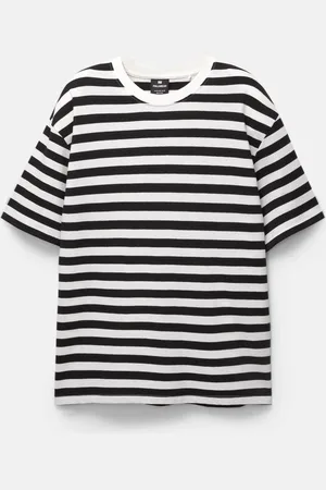 Pull&Bear Gestreept T-Shirt Met Korte Mouwen