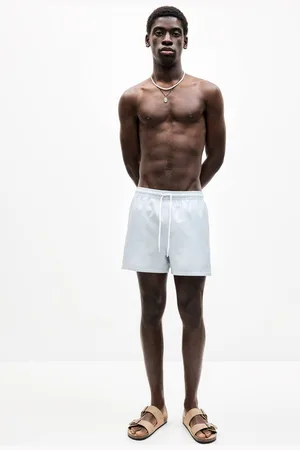 Pull&Bear Seersucker Zwembroek Met Strepen