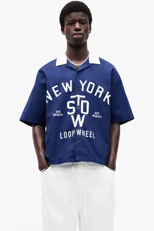 Pull&Bear Baseball Shirt Met Combi Kraag