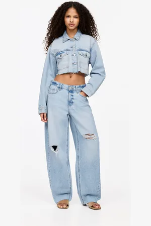 Pull&Bear Gescheurde Barrel Jeans