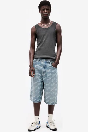 Pull&Bear Stwd Denim Skater Bermuda