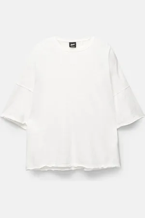 Pull&Bear Boxy Fit Stwd T-Shirt Met Korte Mouw
