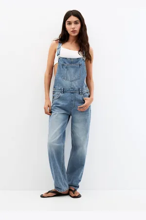 Pull&Bear Basic Denim Tuinbroek