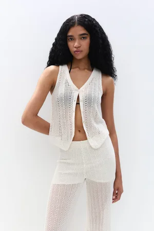 Pull&Bear Crochet Gilet Met Knopen