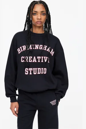 Pull&Bear College Sweater Met Print