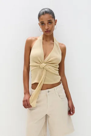 Pull&Bear Schuin Gesneden Top