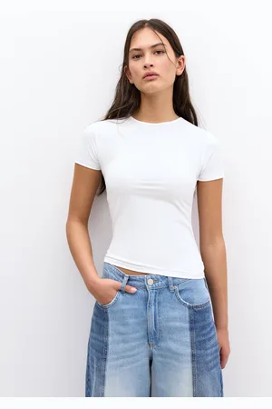 Pull&Bear T-Shirt Van Polyamide Met Korte Mouw