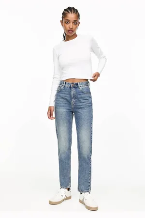 Pull&Bear Mom Fit Jeans En Hoge Taille