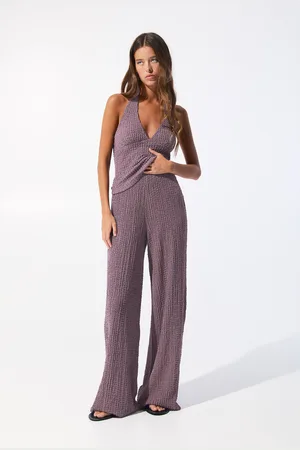Pull&Bear Broek Met Gekreukt Effect
