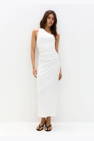 Pull&Bear Asymmetrische Midi-Jurk