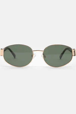 Pull&Bear Metalen Zonnebril Met Brede Pootjes
